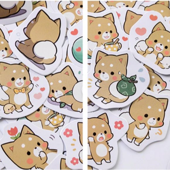 Kawaii Shiba Inu Stickers - Picture 7 of 10